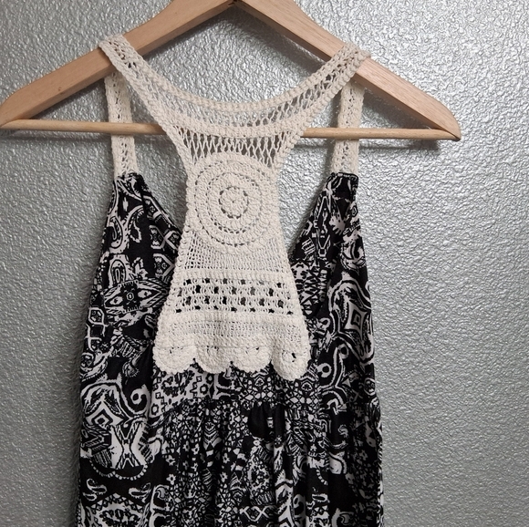 Planet Gold Black & White  Patterned Sun Dress  Size  M - Picture 11 of 11